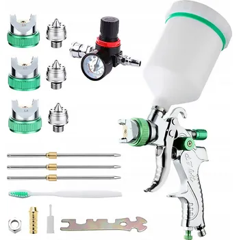 Stříkací pistole Lakýrnická pistole HVPL HVLP 600 ml tryska 1,4/1,7/2,0 mm