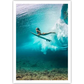 Obraz Plakát na zeď bez rámu 70x100 surfing obraz plakáty do obývacího pokoje ložnice