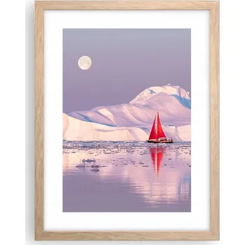 Obraz Obraz plakát v rámu světlý dub do obýváku 30x40 krajina plakáty na zeď