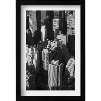 Obraz Nástěnný obraz dekorace interiéru Černobílá architektura města 20x30 cm