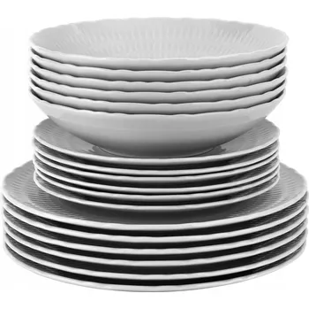 Talíř Jídelní servis Ćmielów Sofia Bílá 18 ks