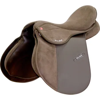 Jezdecké sedlo Všestranné sedlo Pro-Light syntetické Firenze, 16,5", hnědá