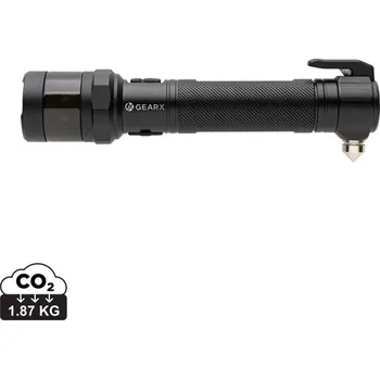 Svítilna Silná svítilna do auta Gear X z RCS recykl. hliníku, Firemní dárkové předměty s vlastním potiskem