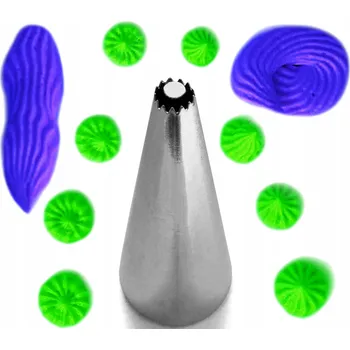 Cukrářská špička 6mm pro zdobení dortů, koláčů a dezertů, 13 zubů