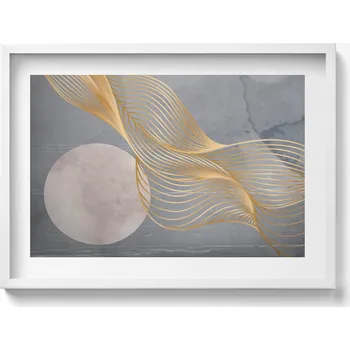 Obraz Dekorativní nástěnný obraz s grafikou Abstraktní ilustrace měsíce 70x50 cm