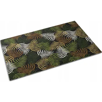 Rohožka Rohožka s gumovou spodní stranou 60x40 cm - Rostlinný vzor