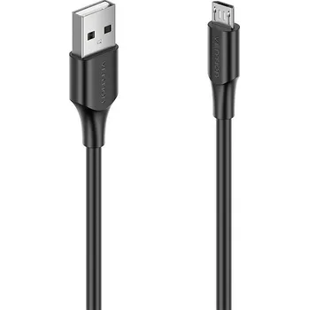 Kabel Vention USB 2.0 to micro USB 2A Cable 1M Black