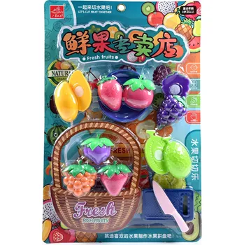 Dřevěná hračka UMĚLÉ OVOCE K ROZKRÁJENÍ NA SUCHÝ ZIP