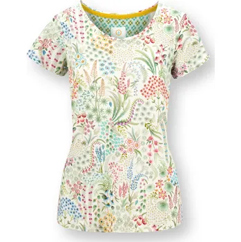 Dámské tričko PIP Studio Tilly tričko Querida krátký rukáv bílá Velikost: L 51.512.712/L