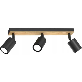 Bodové svítidlo Luminex 1648 bodové svítidlo Tulon černé/přírodní dřevo 3xGU10