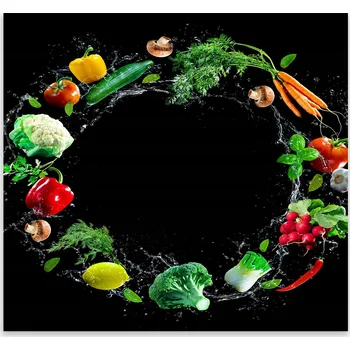 Kuchyňské prkénko Skleněná Ochranná Deska a Krájecí Prkénko | Indukce, Sporák ds-0174