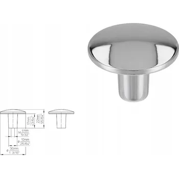 Nábytkové kování Nábytková úchytka SIRO 2087F-30ZN1 , lesklý chrom