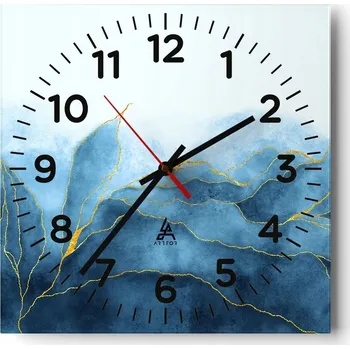 Hodiny Kuchyňské nástěnné hodiny 30x30 Luxusní skleněné hodiny do obýváku Moderní tiché