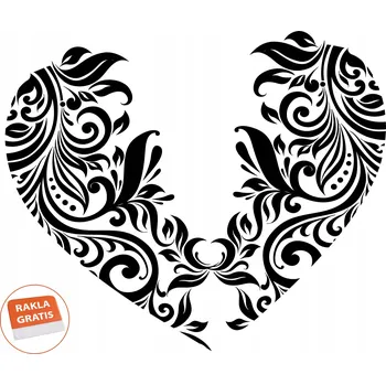 Obraz Naklejka na ścianę dekoracyjna - srdce z květů