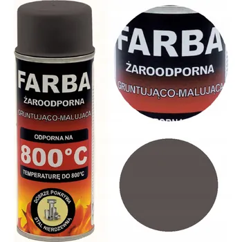 Barva ve spreji ŽÁRUVZDORNÁ VE SPREJI BARVA NA KRB, KAMNA A KOTLE 400ML HANSA ŠEDOHNĚDÁ