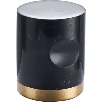 Nábytkové kování NÁBYTKOVÁ ÚCHYTKA KNOFLÍK MARMUR NERO 25mm - MOSAZ