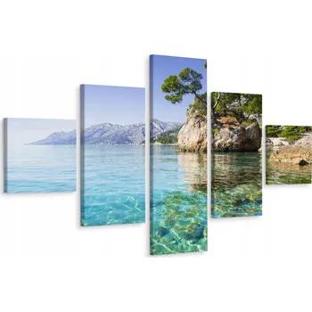 Obraz Vícedílný obraz MOŘE Hory Krajina 3D 250x150 cm