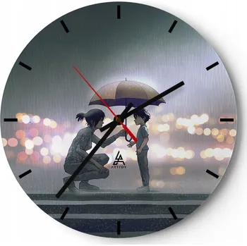 Hodiny Nástěnné hodiny do kuchyně 30x30 Pro děti Skleněné hodiny do obýváku Tiché