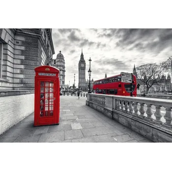 Obraz Obraz Červená Telefonní Budka Londýn 120x80