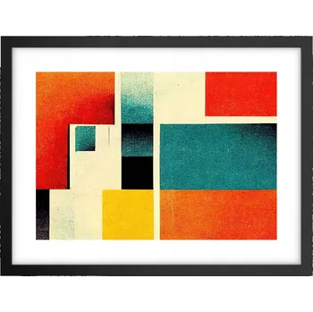 Obraz Obraz plakát v černém rámu do obýváku 40x30 čtverce foto na zeď