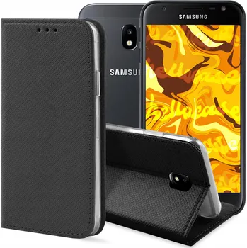 Pouzdro na mobilní telefon Pouzdro s klopou Hello Case pro Samsung Galaxy J3 2017, černé