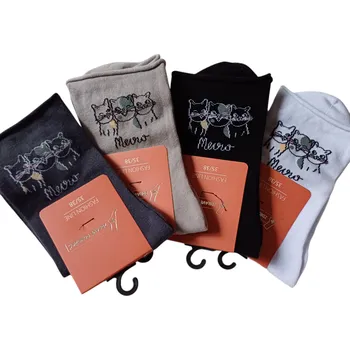 Dámské ponožky Dámské zdravotní ponožky , koťata, Barvy: Šedá světla, Velikost: 39-42