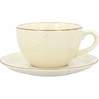 LUBIANA ART Šálek S Podšálkem Sada na Kávu Čaj 280 ml / 16 cm