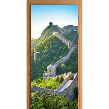Fototapeta SAMOLEPKA NA DVEŘE SAMOLEPICÍ OZDOBNÁ Velká čínská zeď