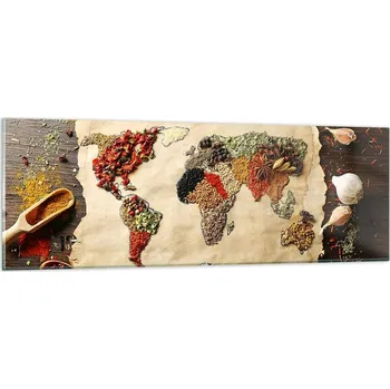 Obraz Obraz na skle do obýváku ložnice 90x30 gastronomie obrazy na zeď sklo