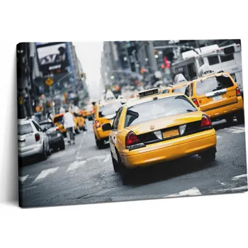 Obraz Fotoobraz na plátně do jídelny připravený k zavěšení – Taxíky v zácpě, 60x40 cm