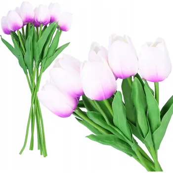 umělá květina UMĚLÉ TULIPÁNY umělé květiny jako živé tulipán kytice do vázy 8 ks