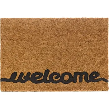 Rohožka Kokosová rohožka do interiéru 40 x 60 cm STEVEN Welcome 2 - připravená k použití
