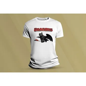 Chlapecké tričko Dětské bavlněné tričko Bezzubka 2. Bílá velikost L