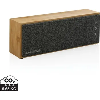 Bezdrátový reproduktor Wynn 10W z bambusu, Firemní dárkové předměty s vlastním potiskem