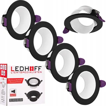 Bodové kulatý svítidlo Ledhoff bílé, černé