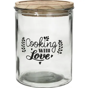 Sklenice Sklenice nádoba na sypké skleněné výrobky s víkem TOGNANA Dolce 1,8 l K2