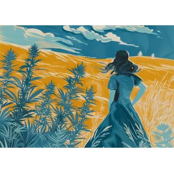 Plakát Plakát Cesta přes pole bez rámu 42 x 29,7 cm