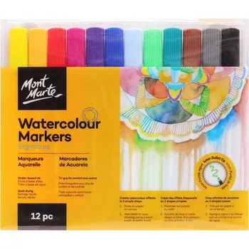 Sada akvarelových fixů Mont Marte 12 KS