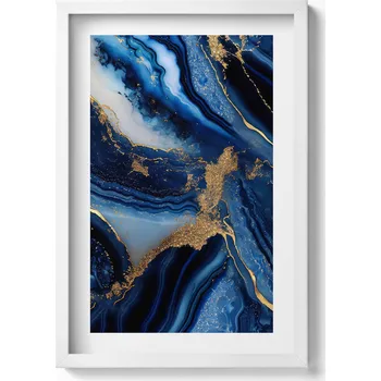 Obraz Dekorativní nástěnný obraz v bílém rámu - Textura ozdobného kamene 40x60 cm