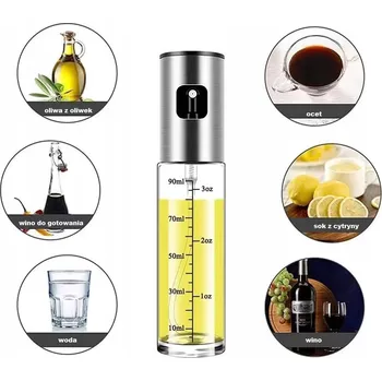 Nádoba na olej a ocet Rozprašovač na olej a ocet dávkovač VE SPREJI 80 ml