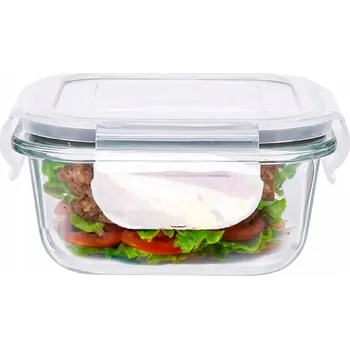 Dóza na potraviny Vzduchotěsná skleněná Nádoba na potraviny Altom Design Fresh, čtvercová, 1,1 l