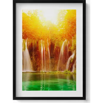 Obraz Dekorativní nástěnný obraz do pokoje Malebný výhled na vodopád 50x70 cm