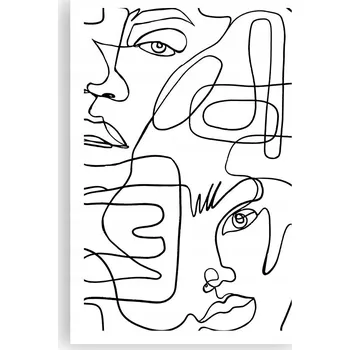Obraz Obraz plakát do obýváku nebo ložnice 61x91 cm – tváře, plakáty na zeď, bez rámu