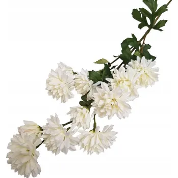 umělá květina UMĚLÉ KVĚTY CHRYZANTÉMA VĚTVIČKA DĄBEK 77CM