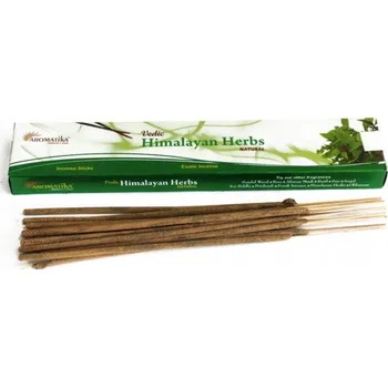 Čajovna INDICKÉ PŘÍRODNÍ VONNÉ TYČINKY VEDIC AROMATIKA HIMALÁJSKÉ BYLINY 15 g BYLINKY