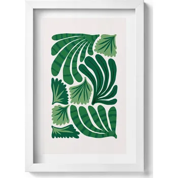 Obraz Elegantní obraz v bílém rámu - Ilustrace rostlin a květin 20x30 cm