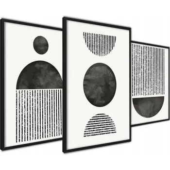 Obraz Plakát Abstrakce - Moderní Plakáty Triptych bez rámu 42 x 59,7 cm