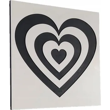 Obraz Impozantní srdce na zeď – elegantní dekorace a design
