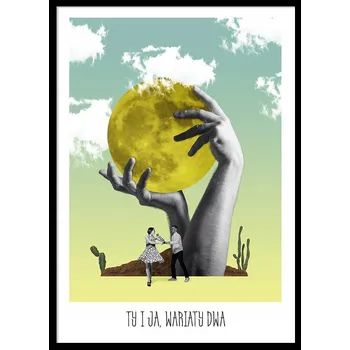 Obraz OBRAZ PLAKÁT V RÁMU Valentýn Směšný TY JÁ blázni dárek P2594_33x43