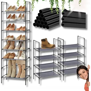 Botník REGÁL POLICE ORGANIZÉR STOJAN BOTNÍK SONGMICS ŠEDÝ!